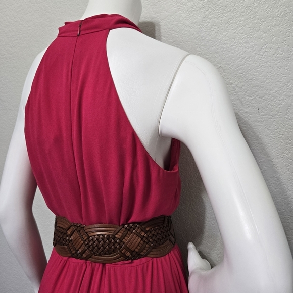 Halston Heritage Pink Wide Leg Jumpsuit Size 10 - Picture 6 of 10